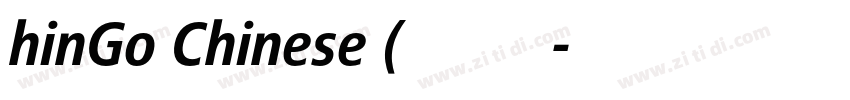 hinGo Chinese (兰亭黑补字字体转换